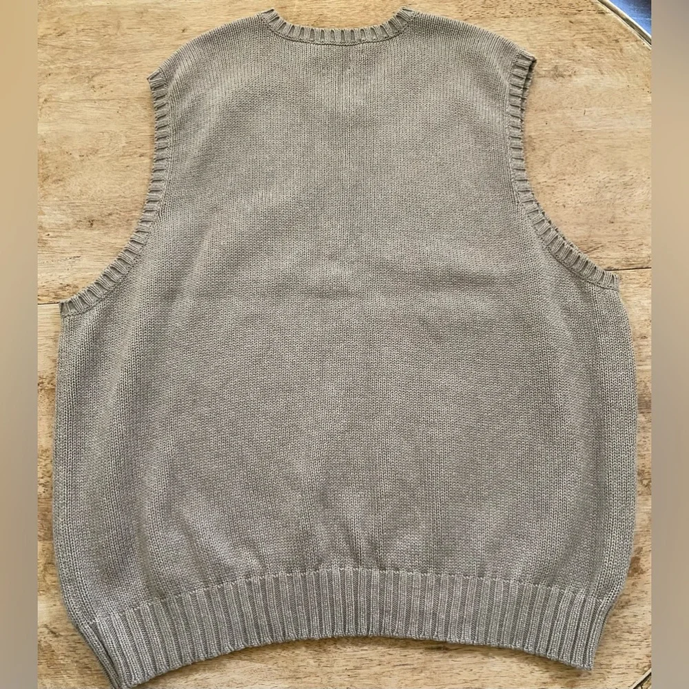 Polo‎ by Ralph Lauren Men’s XXL Tan Cotton Knit Sweater Vest